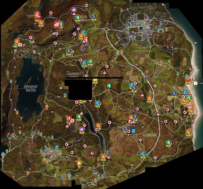 Forza Horizon 4's World Map Stitched Together By Fans